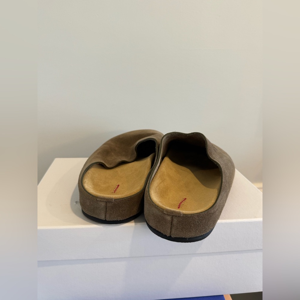 $1175 THE ROW 
Hugo Suede Mules - Light Brown size 37.5 - Picture 8 of 10